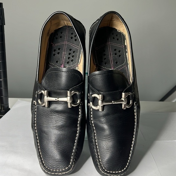 Salvatore Ferragamo Sz 11.5 D Black Leather Parigi Driving Loafers main image 12